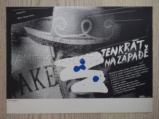 TENKRÁT NA ZÁPADĚ, H. FONDA, C. BRONSON, FILMOVÝ LETÁK