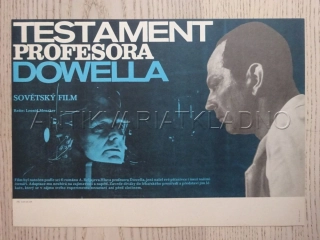 TESTAMENT PROFESORA DOWELLA, FILMOVÝ LETÁK
