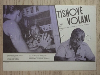 TÍSŇOVÉ VOLÁNÍ, J. VINKLÁŘ, FILMOVÝ LETÁK