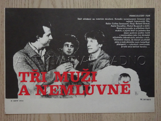 TŘI MUŽI A NEMLUVNĚ, FILMOVÝ LETÁK