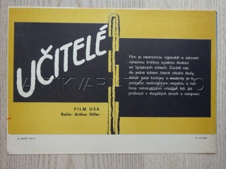 UČITELÉ, FILMOVÝ LETÁK