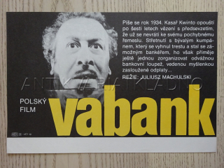 VABANK, FILMOVÝ LETÁK