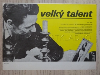VELKÝ TALENT, FILMOVÝ LETÁK