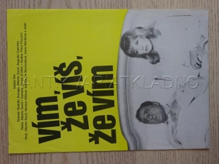 VÍM, ŽE VÍŠ, ŽE VÍM, FILMOVÝ LETÁK
