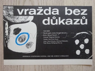 VRAŽDA BEZ DŮKAZŮ, FILMOVÝ LETÁK
