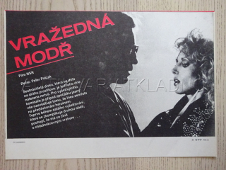 VRAŽEDNÁ MODŘ, M. YORK, FILMOVÝ LETÁK