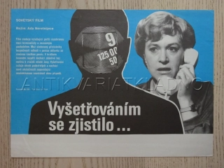 VYŠETŘOVÁNÍM SE ZJISTILO..., FILMOVÝ LETÁK