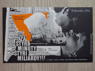 ZA ČTYŘI MINUTY ČTYŘI MILIARDY?, FILMOVÝ LETÁK
