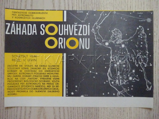 ZÁHADA SOUHVĚZDÍ ORIONU, FILMOVÝ LETÁK