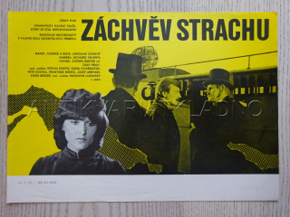 ZÁCHVĚV STRACHU, R. BRZOBOHATÝ,  V. BESSER, FILMOVÝ LETÁK