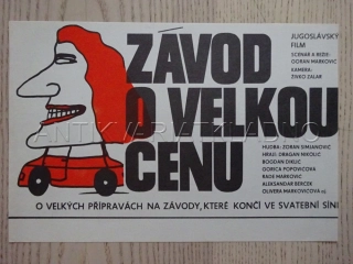 ZÁVOD O VELKOU CENU, FILMOVÝ LETÁK