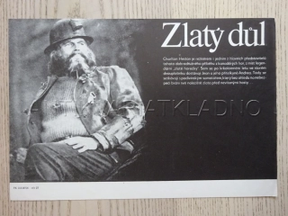 ZLATÝ DŮL, CH. HESTON, FILMOVÝ LETÁK