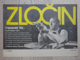 ZLOČIN, C. BRASSEUR, FILMOVÝ LETÁK