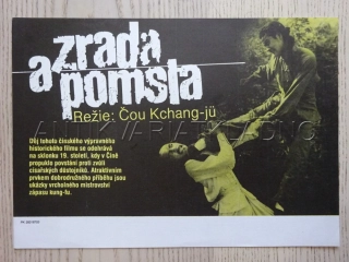 ZRADA A POMSTA, FILMOVÝ LETÁK