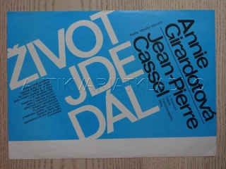 ŽIVOT JDE DÁL, A. GIRARDOT, FILMOVÝ LETÁK
