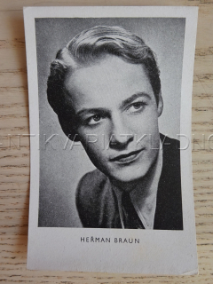 BRAUN HEŘMAN, FILMOVÁ KARTIČKA KINOREVUE