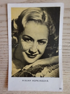 HOPKINSOVÁ MIRIAM, FILMOVÁ KARTIČKA KINOREVUE 86