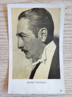 MENJOU ADOLF, FILMOVÁ KARTIČKA KINOREVUE 81