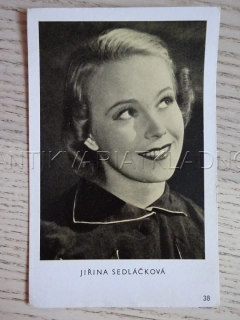 SEDLÁČKOVÁ JIŘINA, FILMOVÁ KARTIČKA KINOREVUE 38