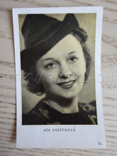VAŠÁTKOVÁ AŠA, FILMOVÁ KARTIČKA KINOREVUE 74