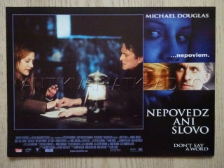 NEŘÍKEJ ANI SLOVO, M. DOUGLAS, FOTOSKA FILM USA 8542