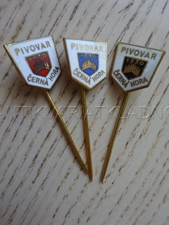 PIVOVAR ČERNÁ HORA, OKRES BLANSKO, 3X ODZNAK
