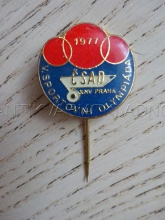 V. SPORTOVNÍ OLYMPIÁDA, ČSAD KNV PRAHA, 1977, ODZNAK