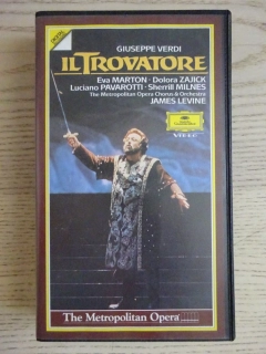 METROPOLITNÍ OPERA: TRUBADÚR, OPERA GIUSEPPE VERDI, VHS HUDBA