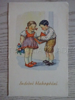 BLAHOPŘÁNÍ, DĚTI, BONBONIÉRA, KVĚTINA, CHLAPEC, HOLČIČKA