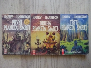 PRVNÍ PLANETA SMRTI, DRUHÁ PLANETA SMRTI, TŘETÍ PLANETA SMRTI, HARRY HARRISON, **an