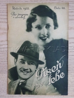 PÍSEŇ PRO TEBE, J. KIEPURA, BIO PROGRAM Č. 48, 1933