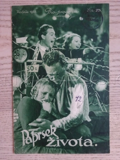 PAPRSEK ŽIVOTA, G. FRÖHLICH, BIO PROGRAM Č. 70, 1933