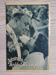 DOBRODRUŽSTVÍ KRÁLE PAUSOLA, E. JANNINGS, BIO PROGRAM Č. 74, 1933