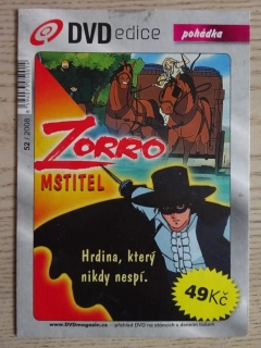 ZORRO MSTITEL, DVD FILM POHÁDKA
