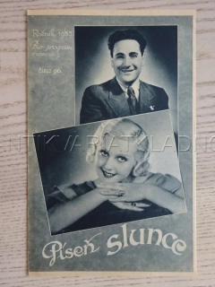 PÍSEŇ SLUNCE, L. VOLPI, BIO PROGRAM Č. 96, 1933