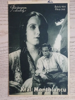 KRÁL MONTBLANCU, B. HORNEY, BIO PROGRAM Č. 144, 1934