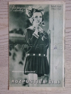 ROZPUSTILÁ ČIBI, L. KONSTANTIN, BIO PROGRAM Č. 149, 1934