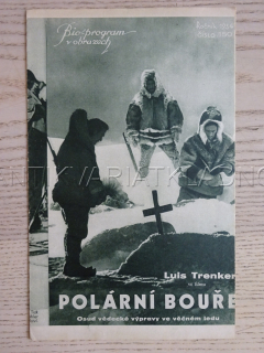 POLÁRNÍ BOUŘE, L. TRENKER, BIO PROGRAM Č. 150, 1934