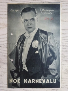 NOC KARNEVALU, G. FRÖHLICH, BIO PROGRAM Č. 270, 1935
