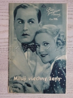 MILUJI VŠECHNY ŽENY, J. KIEPURA, BIO PROGRAM Č. 293, 1935