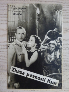 ZKÁZA PEVNOSTI KSUR, R. WILM, BIO PROGRAM Č. 330, 1935