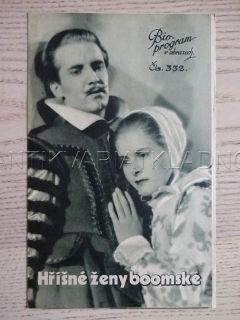HŘÍŠNÉ ŽENY BOOMSKÉ, A. ALERME, BIO PROGRAM Č. 332, 1935