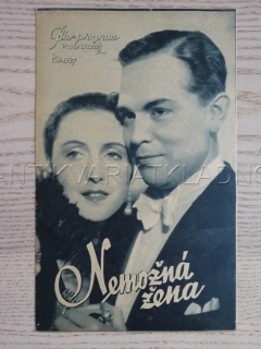 NEMOŽNÁ ŽENA, G. FRÖHLICH, BIO PROGRAM Č. 346, 1936