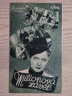 MILIONOVÁ ZÁVĚŤ, F. CZEPA, BIO PROGRAM Č. 505, 1937