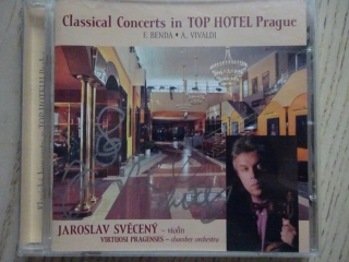 JAROSLAV SVĚCENÝ - AUTOGRAM, CLASSICAL CONCERTS IN TOP HOTEL PRAGUE, CD VÁŽNÁ HUDBA