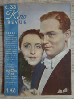 KINOREVUE, Č. 33, 1936, GUSTAV FRÖHLICH, D. WIECKOVÁ