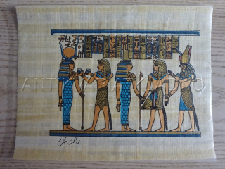 PAPYRUS- PYRAMIDA, FARAON, AFRIKA, EGYPT,  23X 18 CM