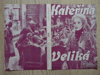 KATEŘINA VELIKÁ, E. BERGNER, BIO PROGRAM Č. 8109