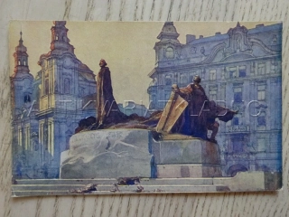 HUSŮV POMNÍK, SOCHA, PRAHA