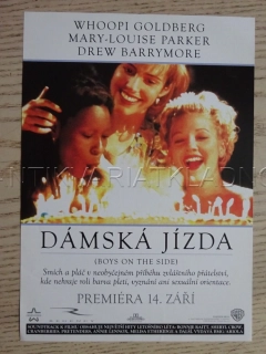DÁMSKÁ JÍZDA, W. GOLDBERG, D. BARRYMORE, FILMOVÝ LETÁK